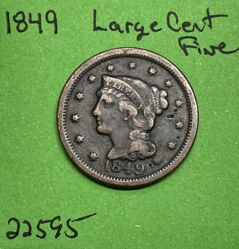1849 braided hair - large, cent