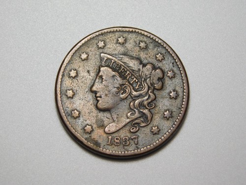 Old coins 1837 coronet - old, us