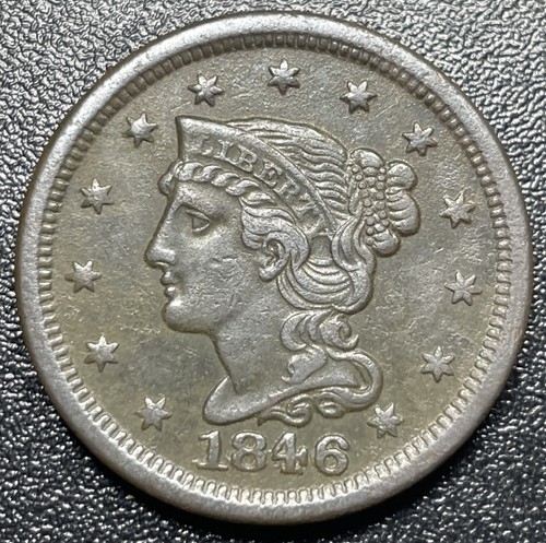 1846 large cent small - large,