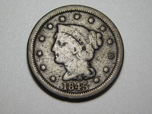 Coins 1845 braided - coins,