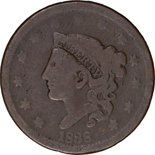 1838 coronet hair - 1838,
