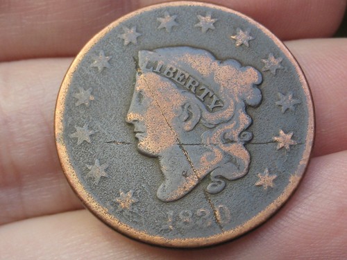 1830 matron head large - matron, cent