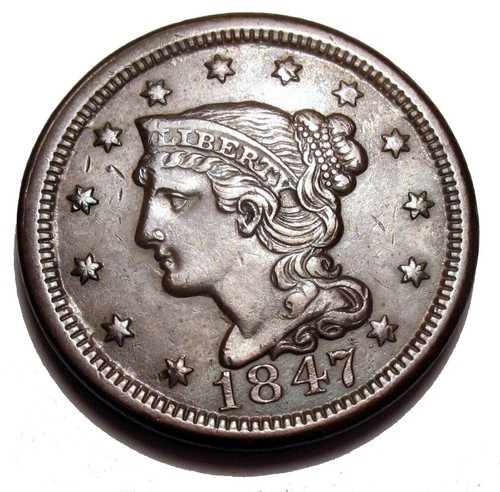 Old coins 1847 - large, cent