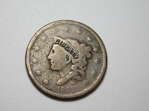 Old coins 1837 coronet - us,