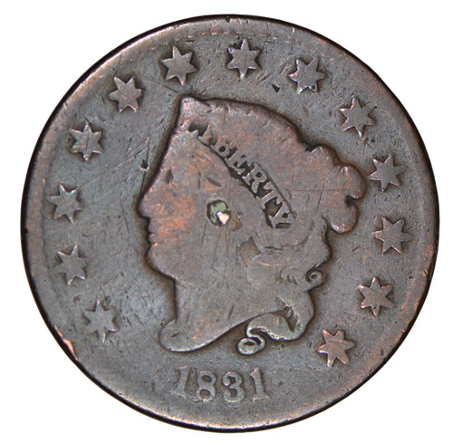 1831 coronet head - coronet, large