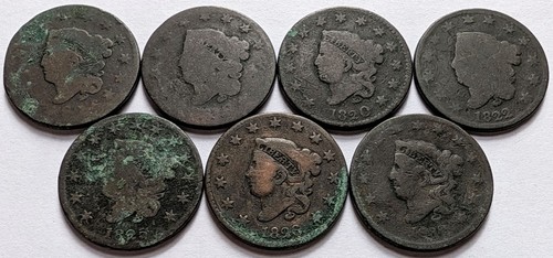 Lot coronet head large - lot, 7