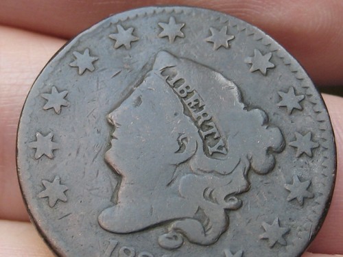 1833 matron head large - large, cent
