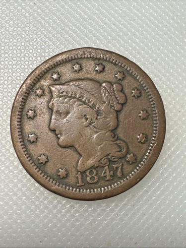 1847 large cent - large,